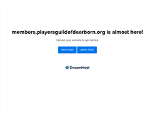 Tablet Screenshot of members.playersguildofdearborn.org